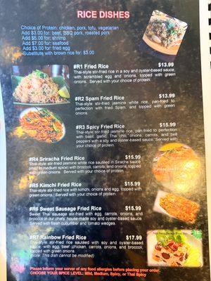 Saigon -2- Siam Bistro menu 6